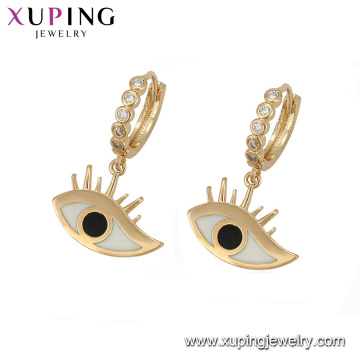 94719 pendientes de la gota de la forma del ojo de la aleación del cinc de la joyería de la venta caliente para las mujeres